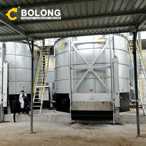 large scale chicken manure fermentation system